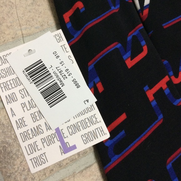 LuLaRoe Americana Madison skirt large NWT pockets - Picture 2 of 3